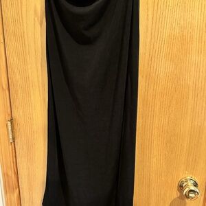 Vintage JKLA Black Maxi Skirt with slit
